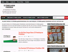 Tablet Screenshot of cdpembelajaranpendidikan.com